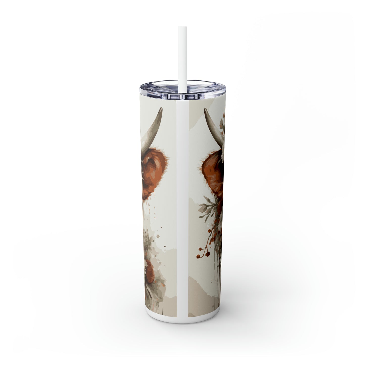 Skinny Tumbler with Straw, 20oz