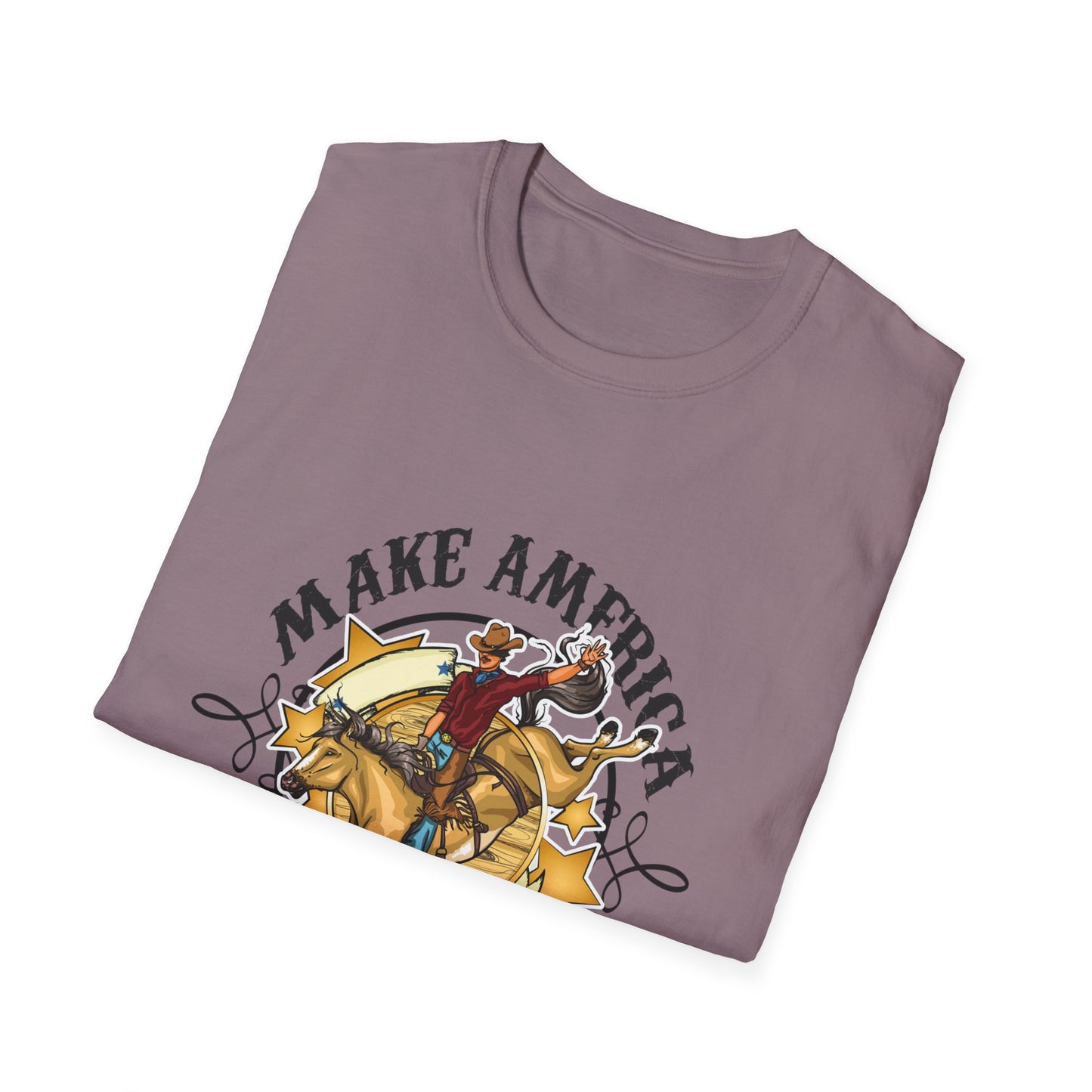 Make America Cowboy Again Unisex Softstyle T-Shirt