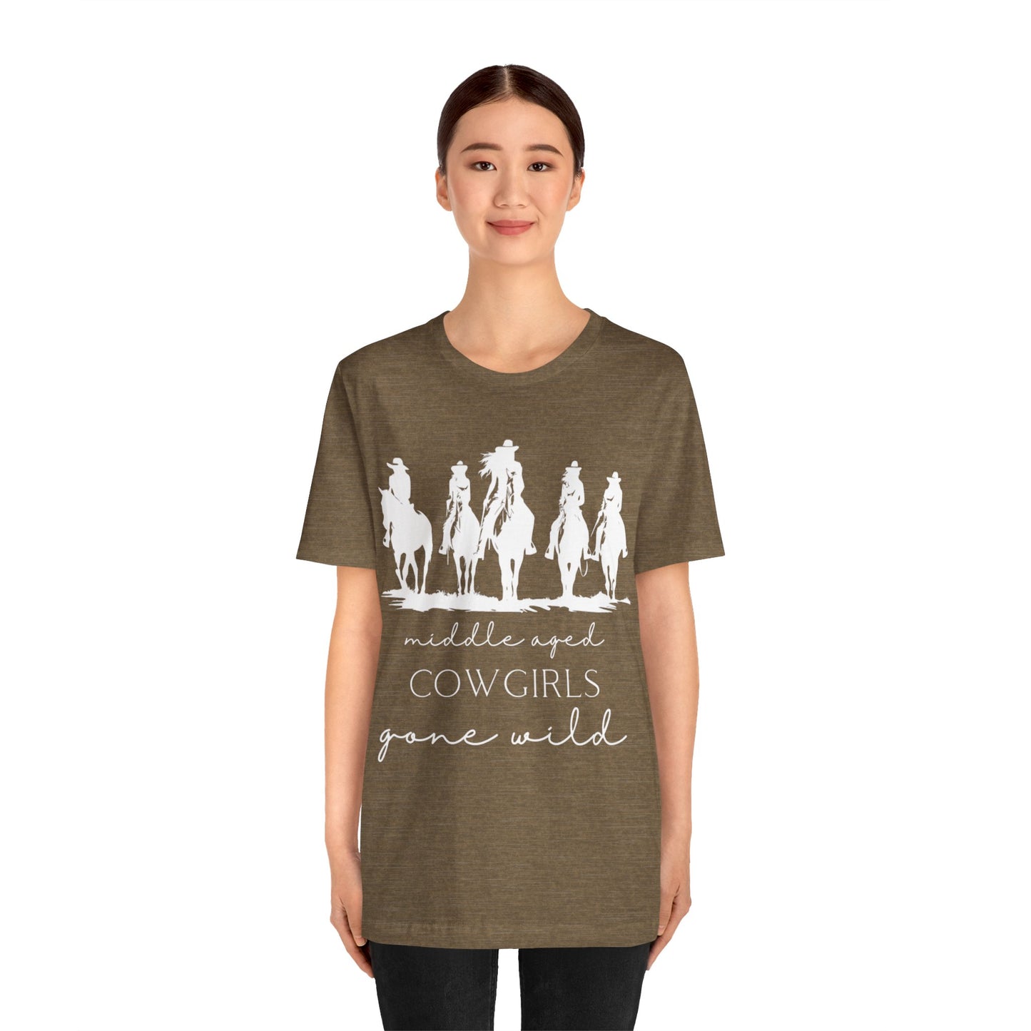 Middle-aged Cowgirls Gone Wild Jersey Short Sleeve Tee