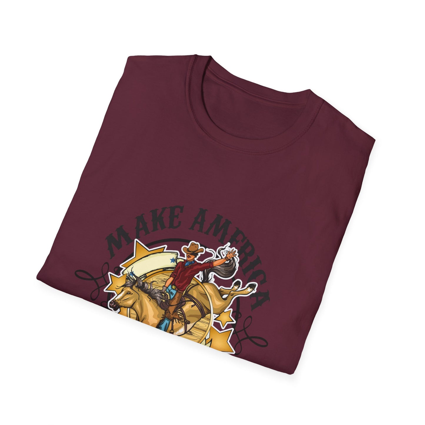 Make America Cowboy Again Unisex Softstyle T-Shirt