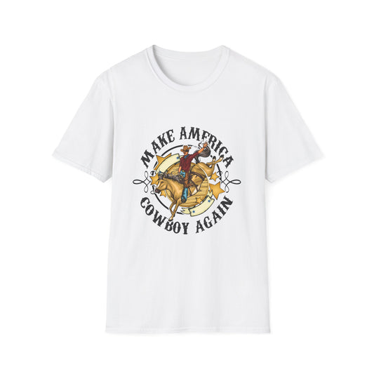 Make America Cowboy Again Unisex Softstyle T-Shirt