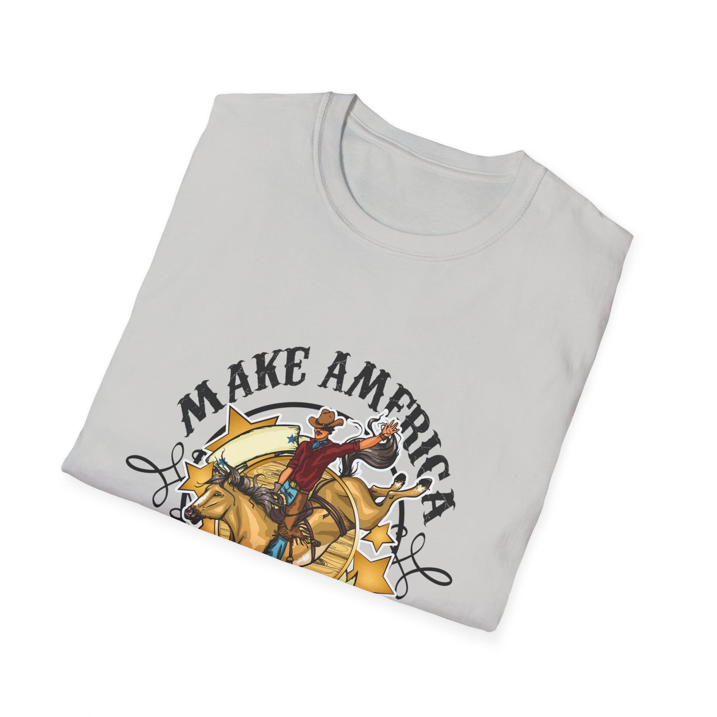 Make America Cowboy Again Unisex Softstyle T-Shirt