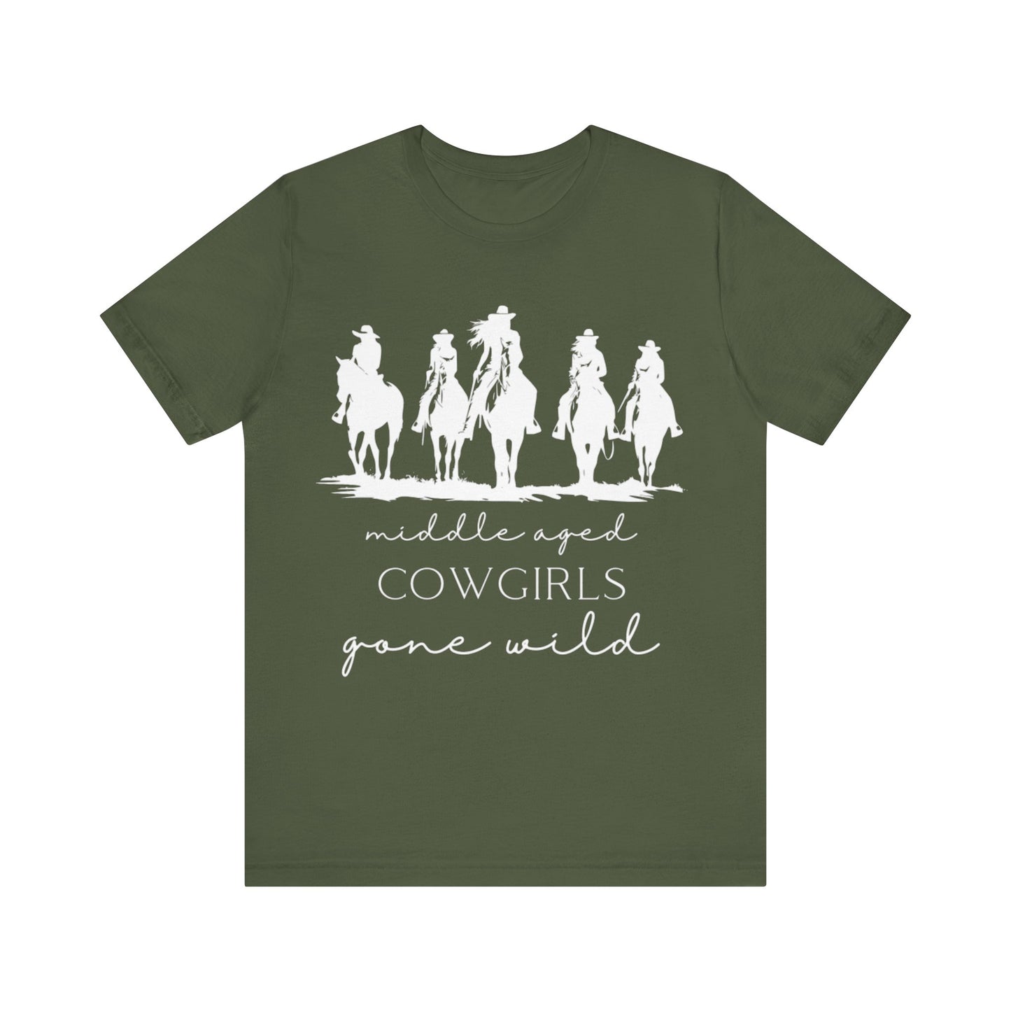 Middle-aged Cowgirls Gone Wild Jersey Short Sleeve Tee