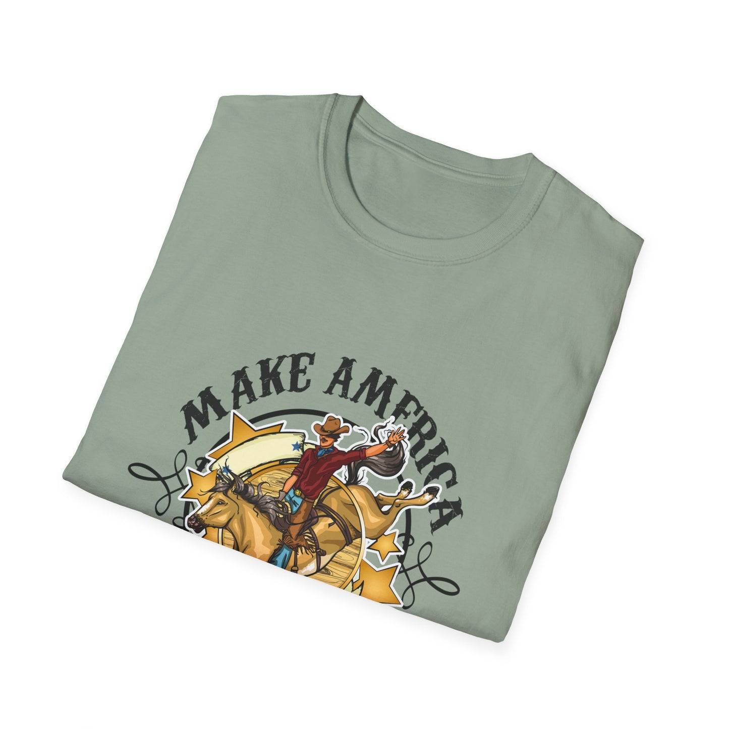 Make America Cowboy Again Unisex Softstyle T-Shirt