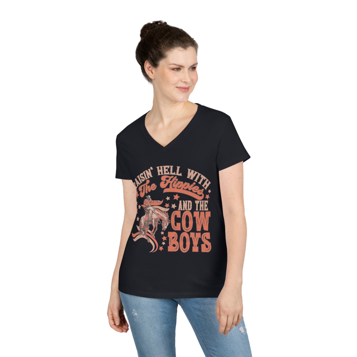 Raisin Hell Ladies' V-Neck T-Shirt