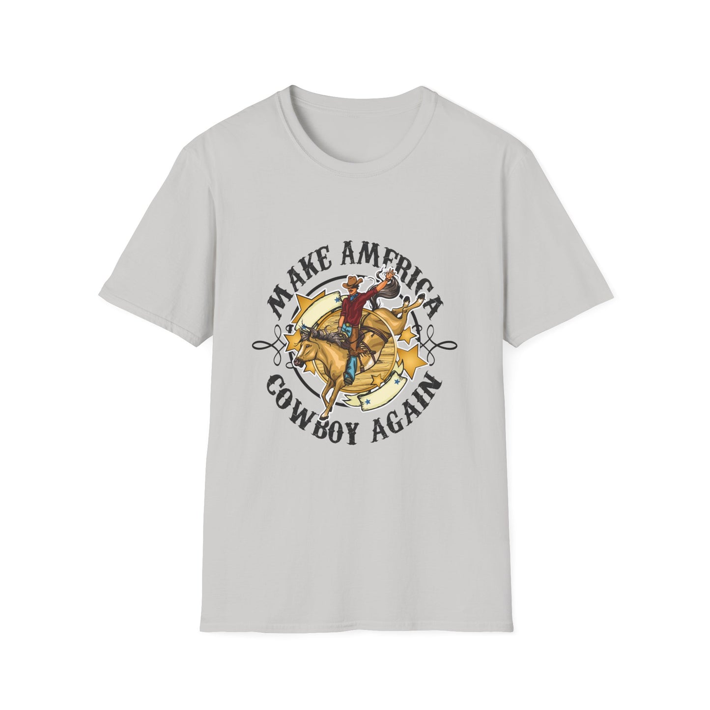 Make America Cowboy Again Unisex Softstyle T-Shirt