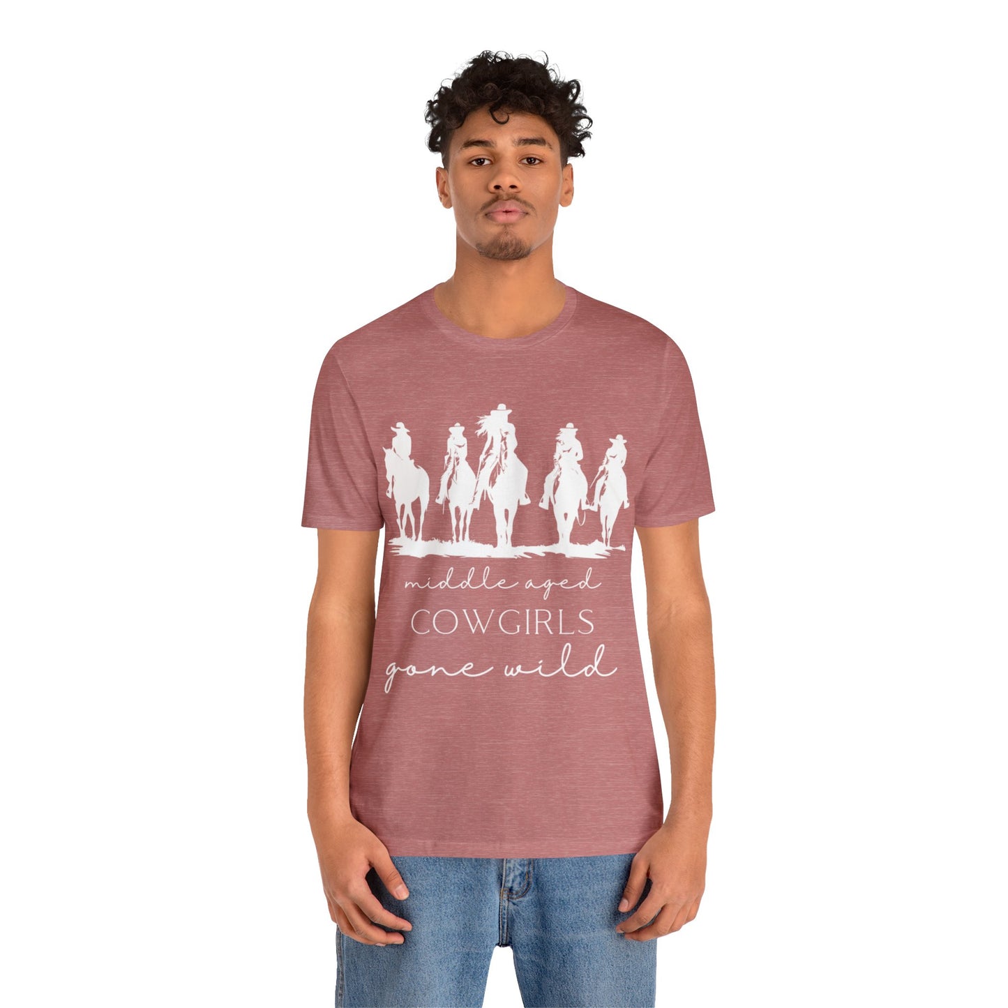 Middle-aged Cowgirls Gone Wild Jersey Short Sleeve Tee