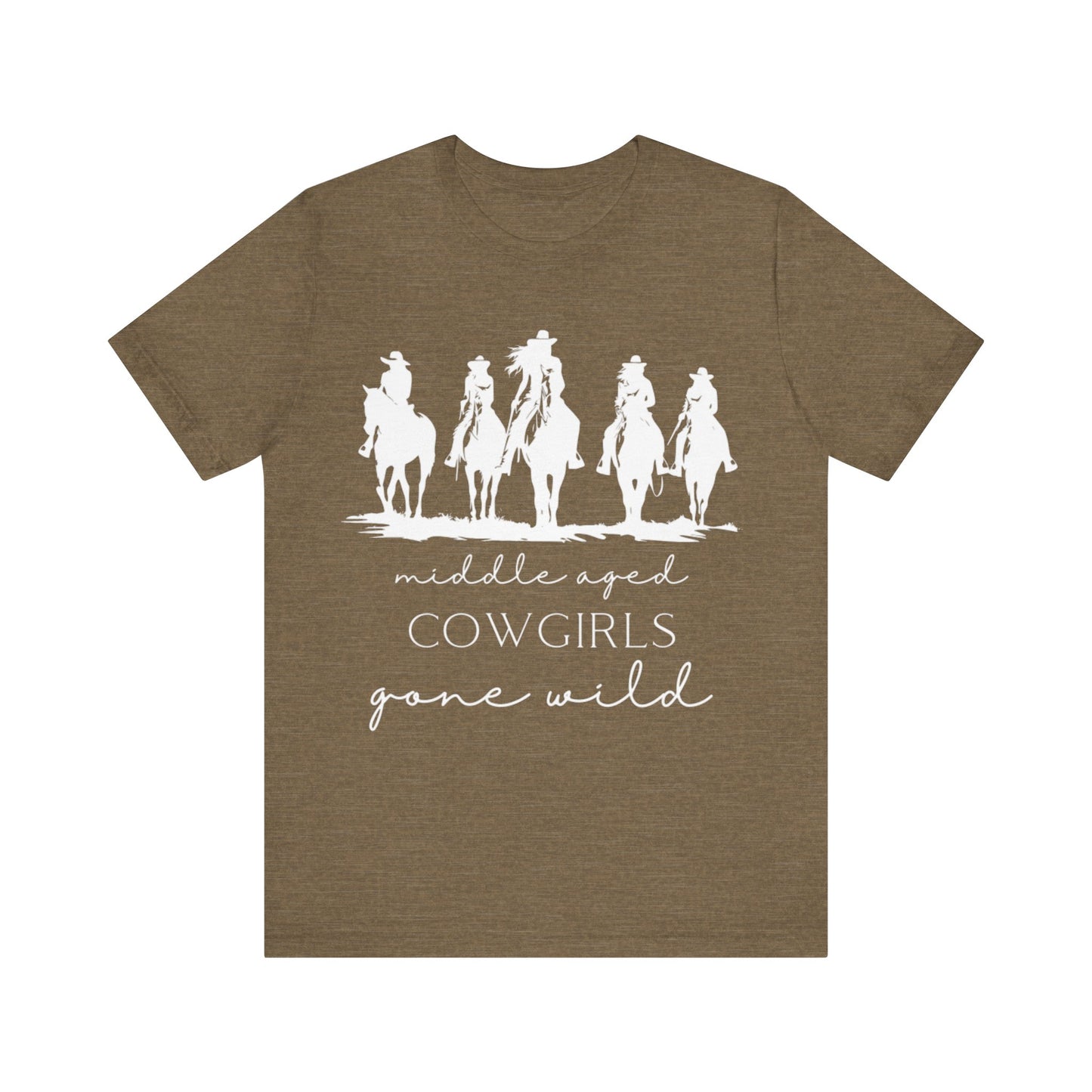 Middle-aged Cowgirls Gone Wild Jersey Short Sleeve Tee